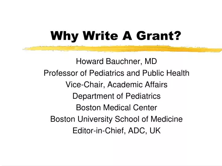 why write a grant