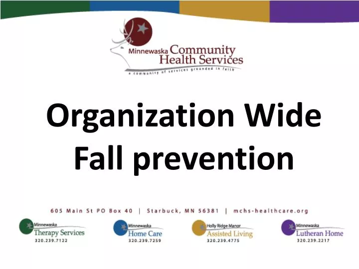 organization wide fall prevention