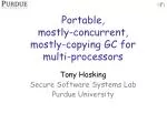 Mostly-Concurrent, Mostly-Copying Garbage Collection for Multi-Processors - slide 1