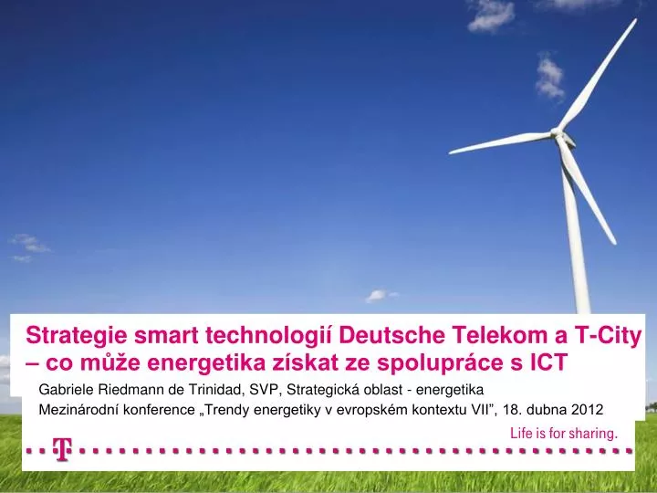 strategie smart technologi deutsche telekom a t city co m e energetika z skat ze spolupr ce s ict