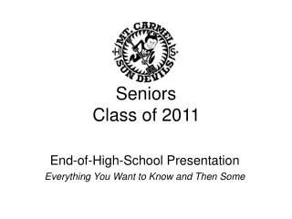 Seniors Class of 2011