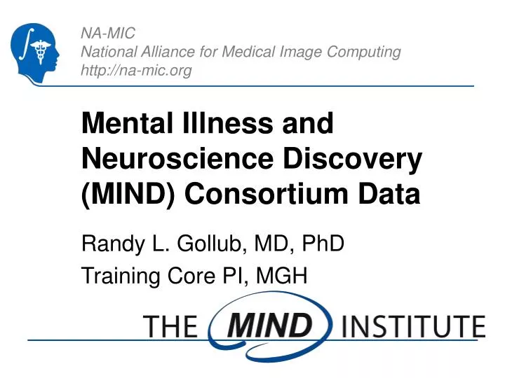 mental illness and neuroscience discovery mind consortium data