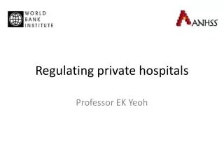 Regulating private hospitals