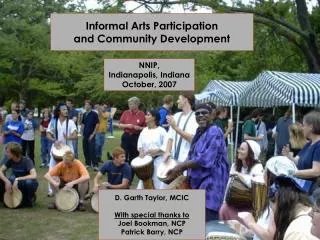 Informal Arts Participation and Community Development