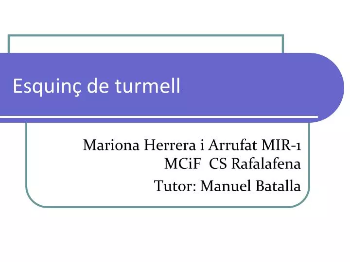 esquin de turmell