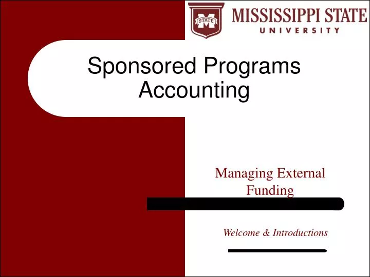sponsored programs accounting