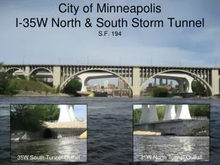 City of Minneapolis I-35W North &amp; South Storm Tunnel S.F. 194