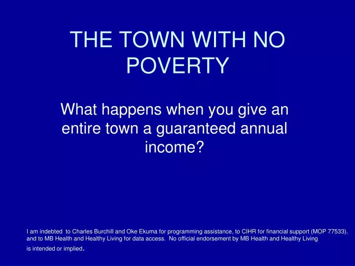 the town with no poverty