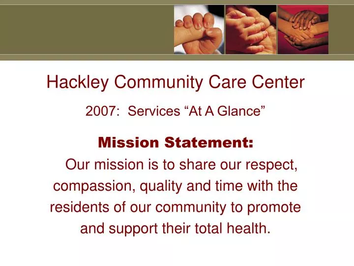hackley community care center