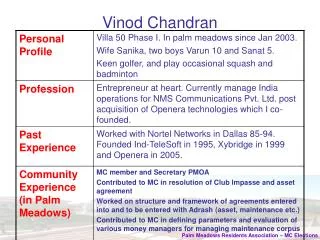 vinod chandran