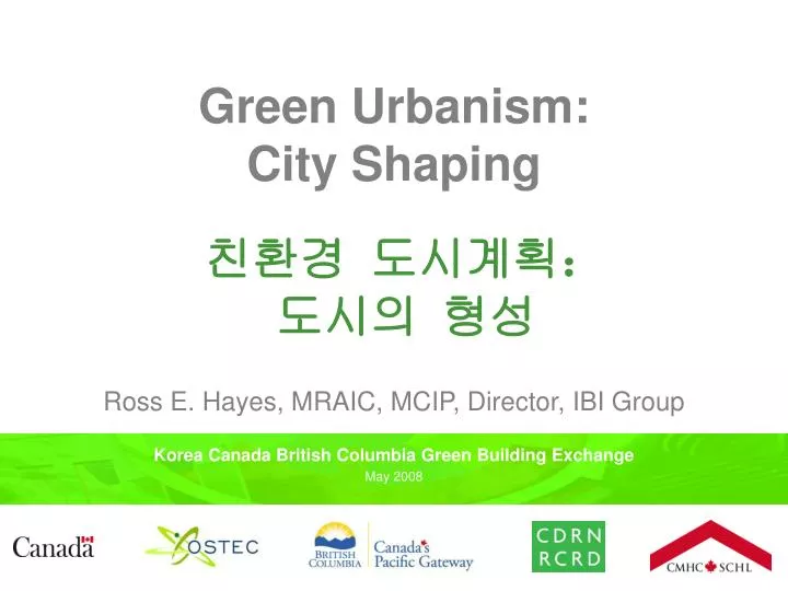 green urbanism city shaping