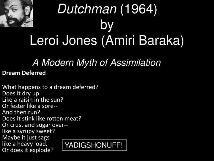 dutchman 1964 by leroi jones amiri baraka