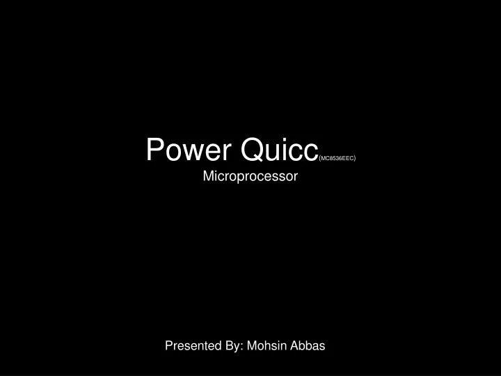 power quicc mc8536eec microprocessor