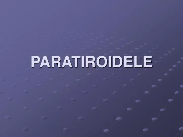 paratiroidele