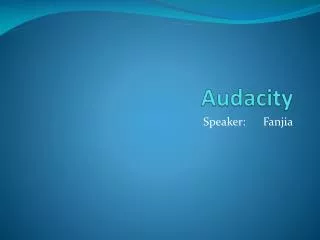 audacity