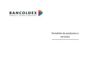 portafolio de productos y servicios