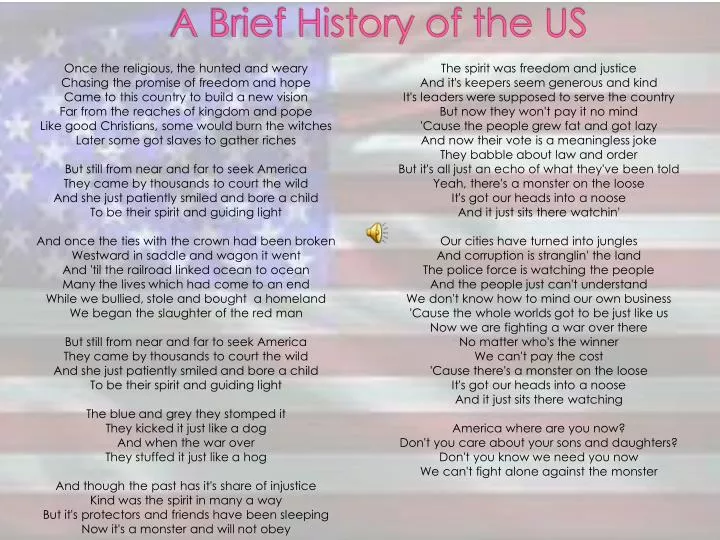 a brief history of the us