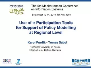 Use of e- Participation Tools for Support of Policy Modelling at Regional Level