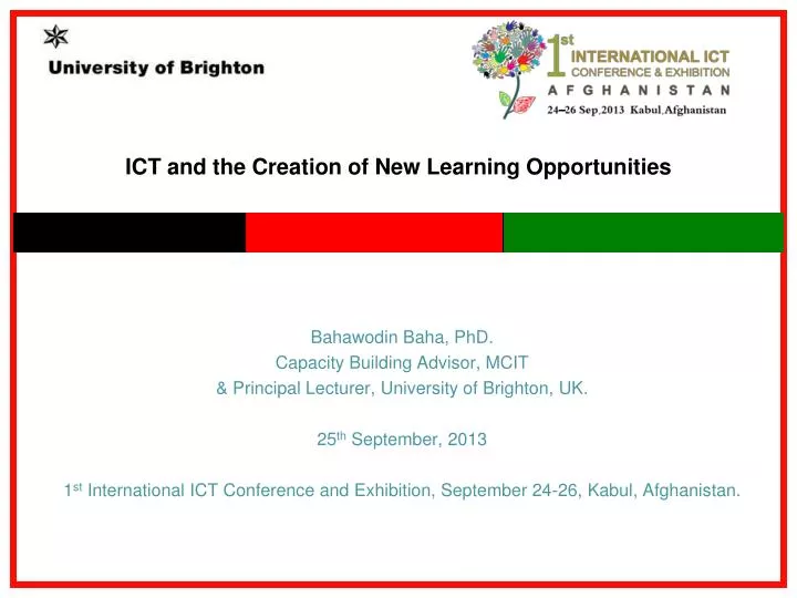 ict and the creation of new learning opportunities