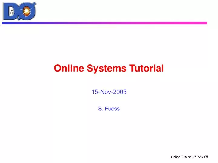 online systems tutorial