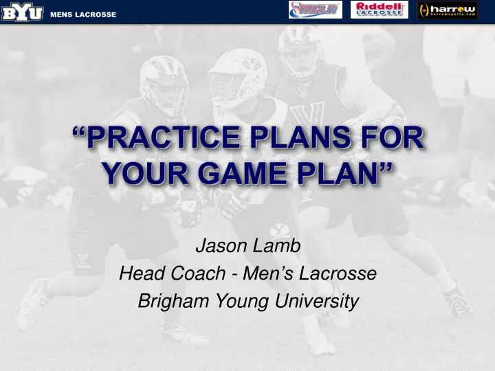 practice plans for your game plan