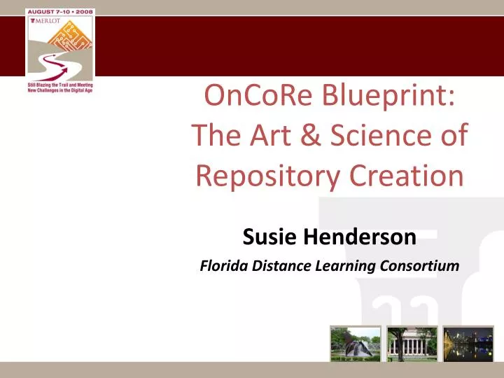 oncore blueprint the art science of repository creation