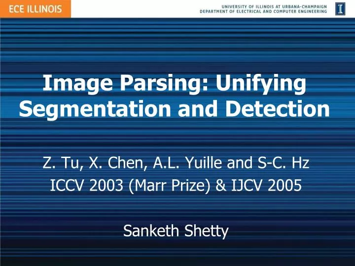 image parsing unifying segmentation and detection
