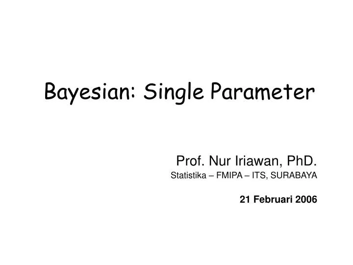 bayesian single parameter
