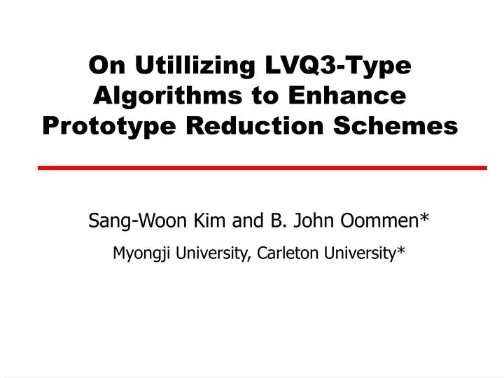 on utillizing lvq3 type algorithms to enhance prototype reduction schemes