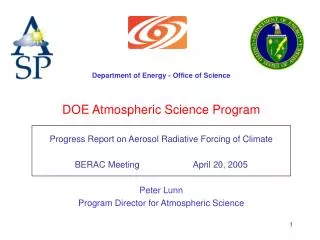 DOE Atmospheric Science Program