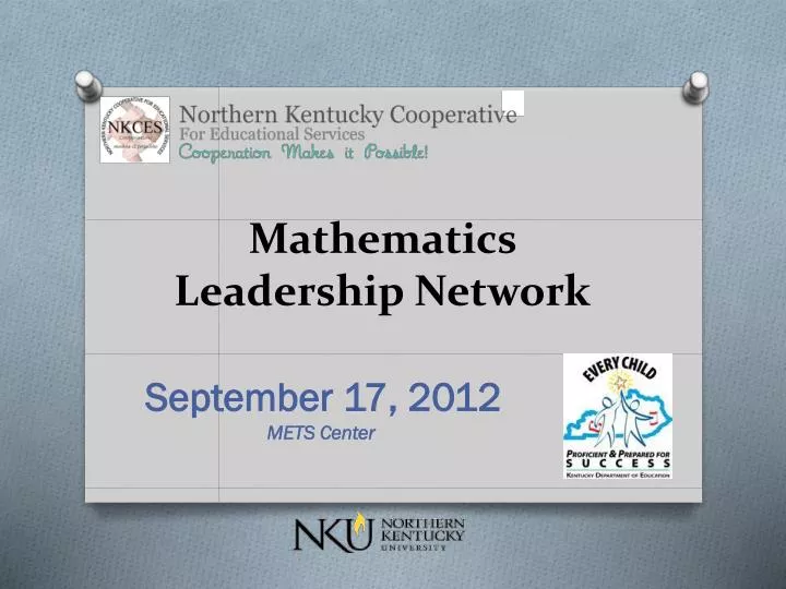 mathematics leadership network