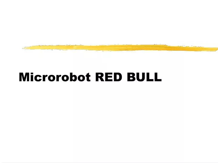 microrobot red bull