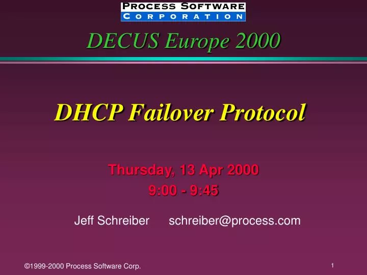 dhcp failover protocol