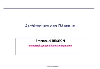emmanuel besson emmanuel besson@francetelecom com