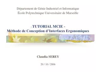 tutorial mcie m thode de conception d interfaces ergonomiques