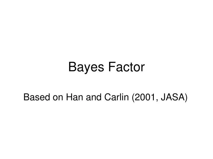 bayes factor