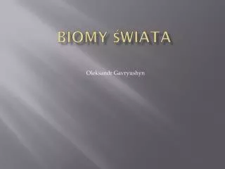 biomy wiata