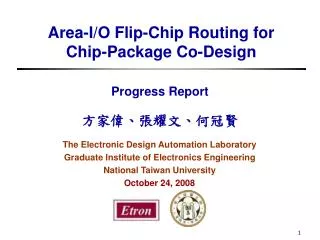 Area-I/O Flip-Chip Routing for Chip-Package Co-Design