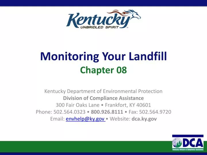 monitoring your landfill chapter 08