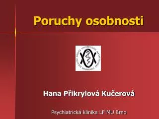 poruchy osobnosti