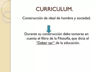 curriculum