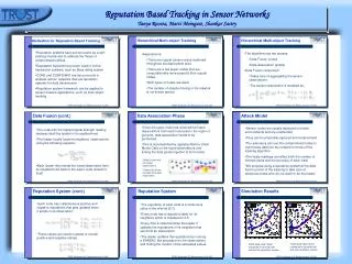 Reputation Based Tracking in Sensor Networks Tanya Roosta, Marci Meingast, Shankar Sastry
