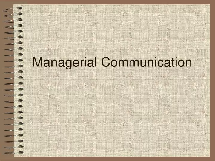 managerial communication