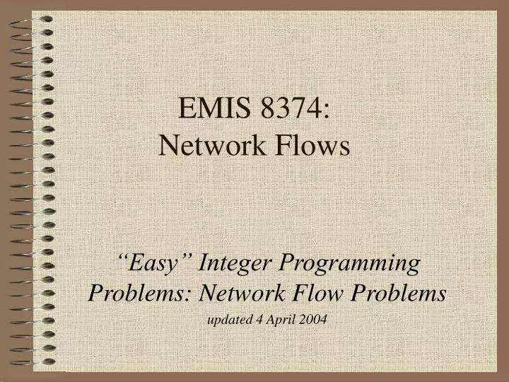 emis 8374 network flows