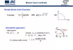 Monte Carlo methods - slide 1