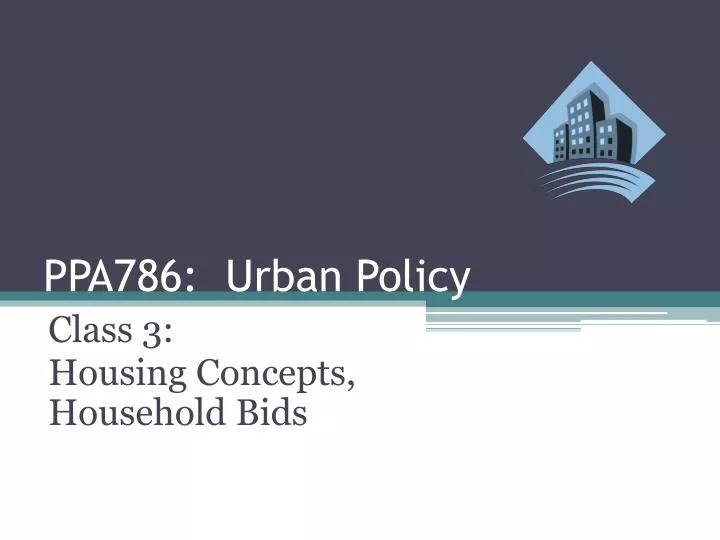 ppa786 urban policy