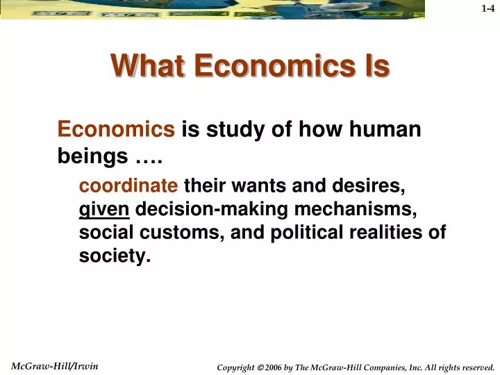 what economics is