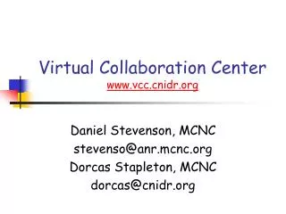 Virtual Collaboration Center vccidr