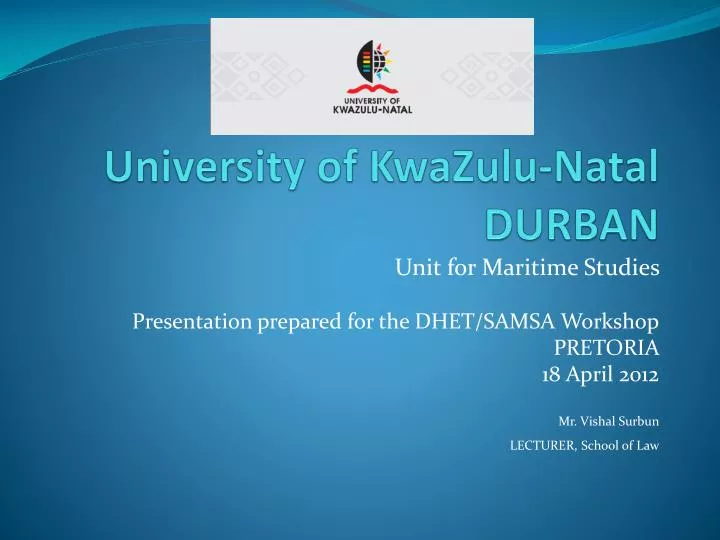 university of kwazulu natal durban