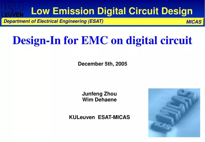 low emission digital circuit design